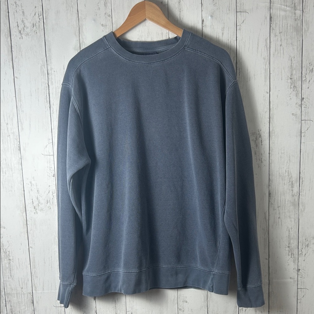 Comfort Colors Slate Blue Crewneck Sweater men’s size medium women’s size large